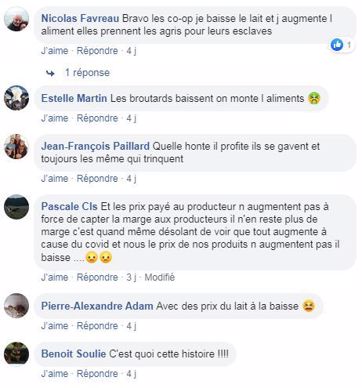 posts facebook augmentation prix aliment du betail avec le covid 19