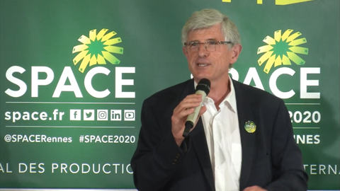 Le président du Space, Marcel Denieul, a dévoilé le 15 juillet les nouveautés de cette édition qui se tiendra essentiellement en ligne en raison de la crise sanitaire (©Terre-net Média) Le président du Space, Marcel Denieul, a dévoilé le 15 juillet les nouveautés de cette édition qui se tiendra essentiellement en ligne en raison de la crise sanitaire (©Terre-net Média)