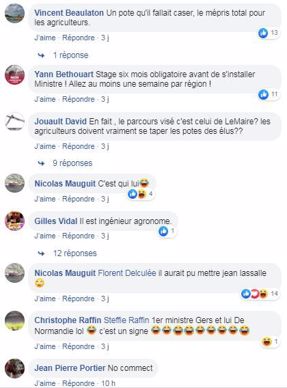posts facebook nomination nouveau ministre de l agriculture julien denormandie