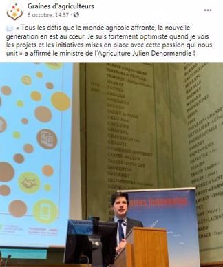 post facebook resultat concours graines d agriculteurs 2020
