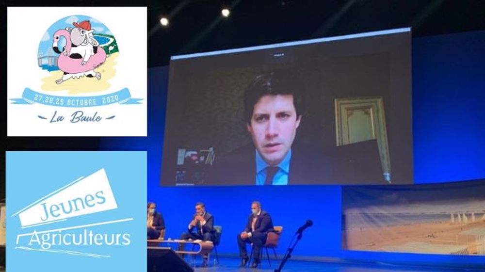 À distance, le ministre de l'agriculture a assuré les JA de son soutien, lors du congrès du syndicat qui s'est tenu à La Baule, le 29 octobre. (©Jeunes Agriculteurs)
