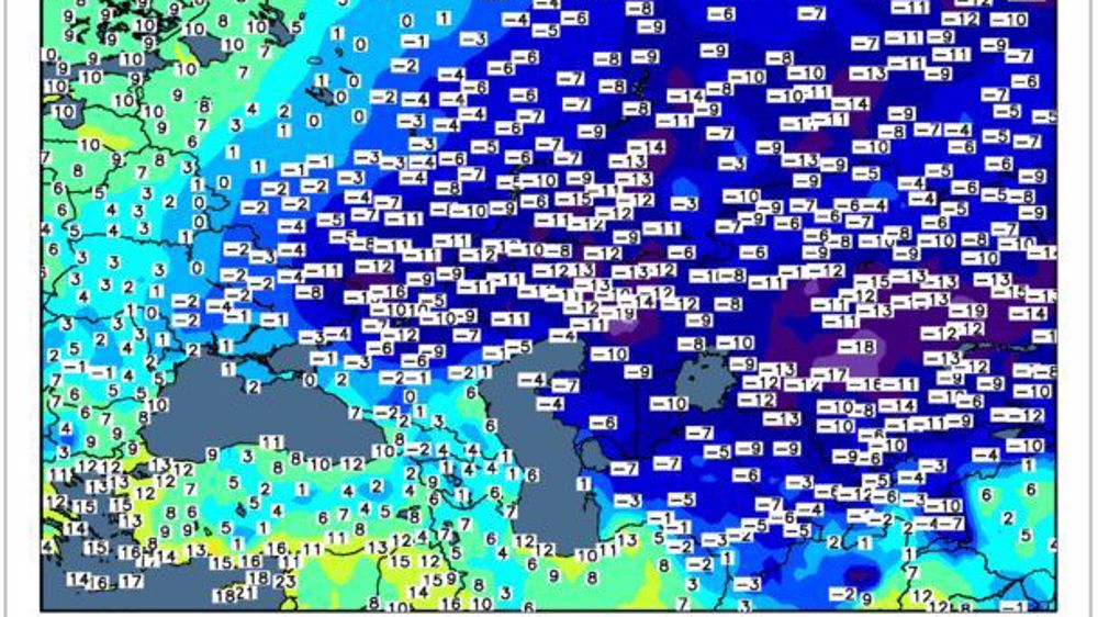 Les températures russes tombent sous les 0° C. (©WorldAgWeather)