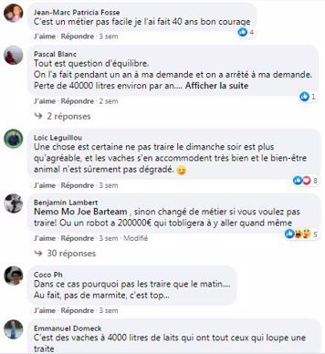 posts facebook suppression de la traite du dimanche soir