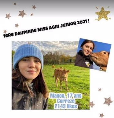 manon correze premiere dauphine miss agri junior