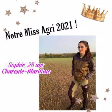 Sophie Renaud, agricultrice céréalière miss agri 2021