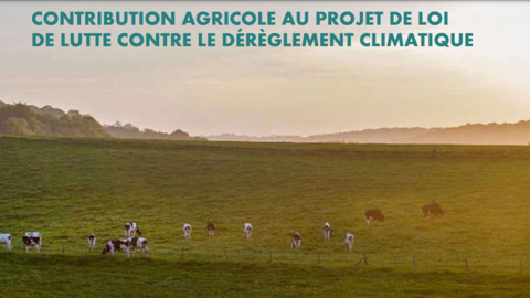Avant l'examen du projet de loi Climat par les députés, la FNSEA et JA alertent les élus sur les points problématiques pour le monde agricole. (©FNSEA JA) Avant l'examen du projet de loi Climat par les députés, la FNSEA et JA alertent les élus sur les points problématiques pour le monde agricole. (©FNSEA JA)