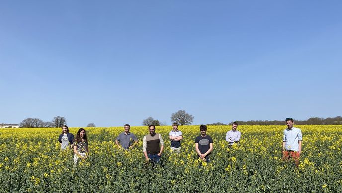 Point presse colza dans la Vienne, le 1er avril 2021.