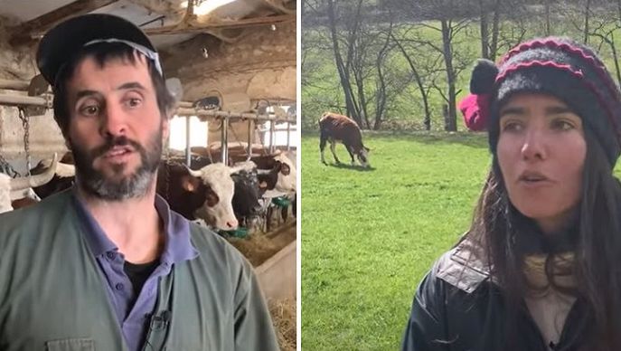 jean pierre chassang gaelle petit eleveurs laitiers dans le cantal
