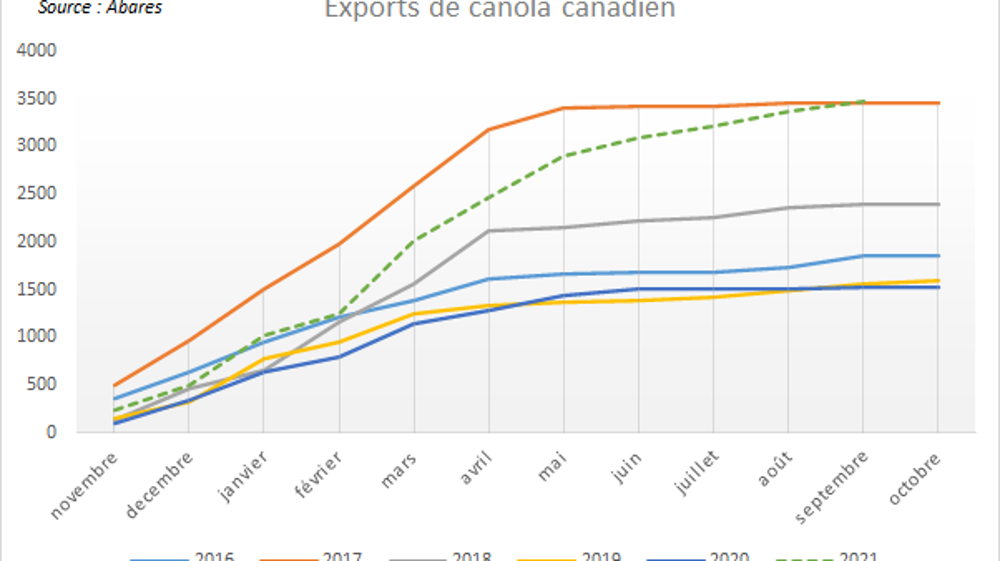 Exports de canola australiens. Exports de canola australiens.