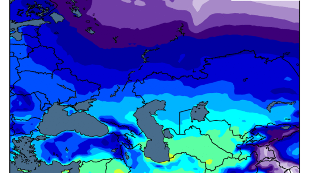 Températures minimales anticipées sur les sept prochains jours. (©WorldAgWeather) Températures minimales anticipées sur les sept prochains jours. (©WorldAgWeather)