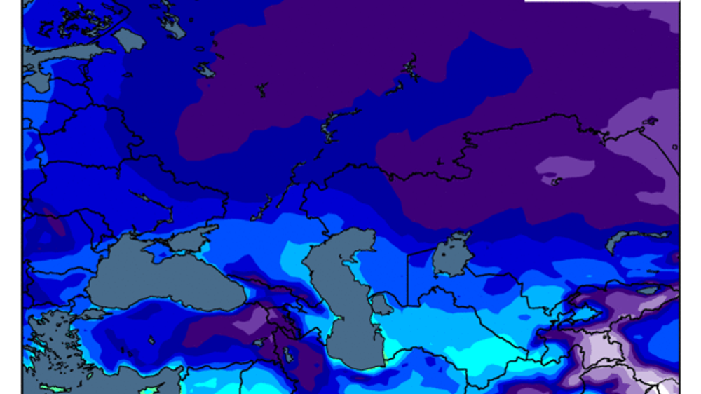 Prévisions de température à sept jours. (©WorldAgWeather)