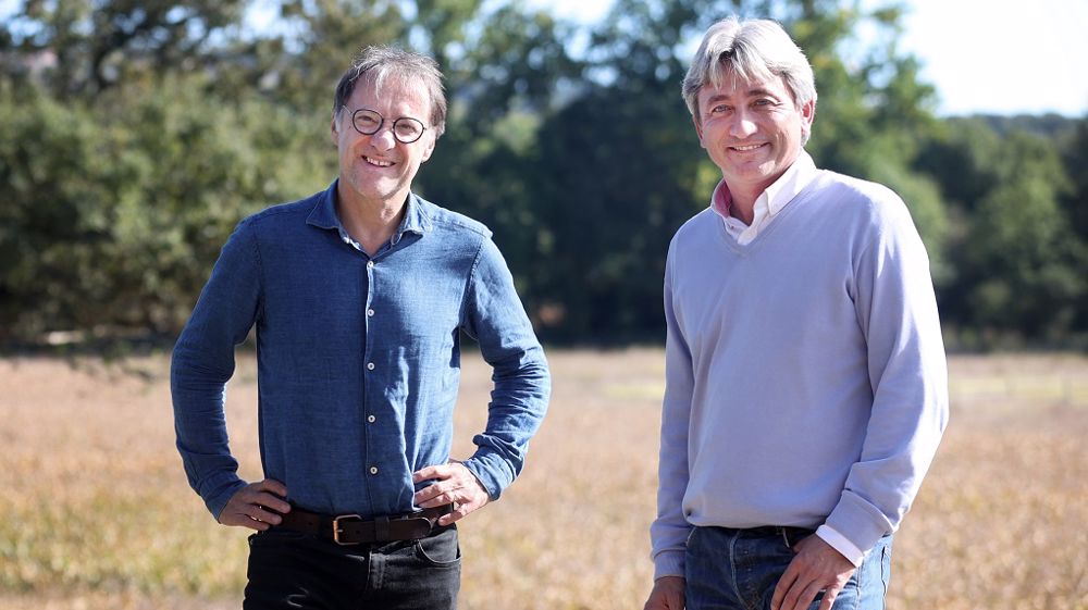 Jean-François Déchant et Aymeric Molin, respectivement président/cofondateur et directeur d'Elicit Plant. (©Elicit Plant)