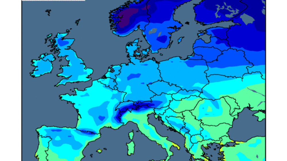 Températures minimales attendues du 29 mars au 7 avril. (©WorldAgWeather)