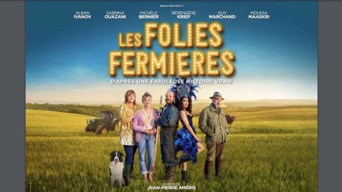 Le film Les Folies fermières veut montrer « une agriculture positive », mettent en avant unanimement l'éleveur, le réalisateur et les acteurs. (©Affiche du film Les Folies fermières)