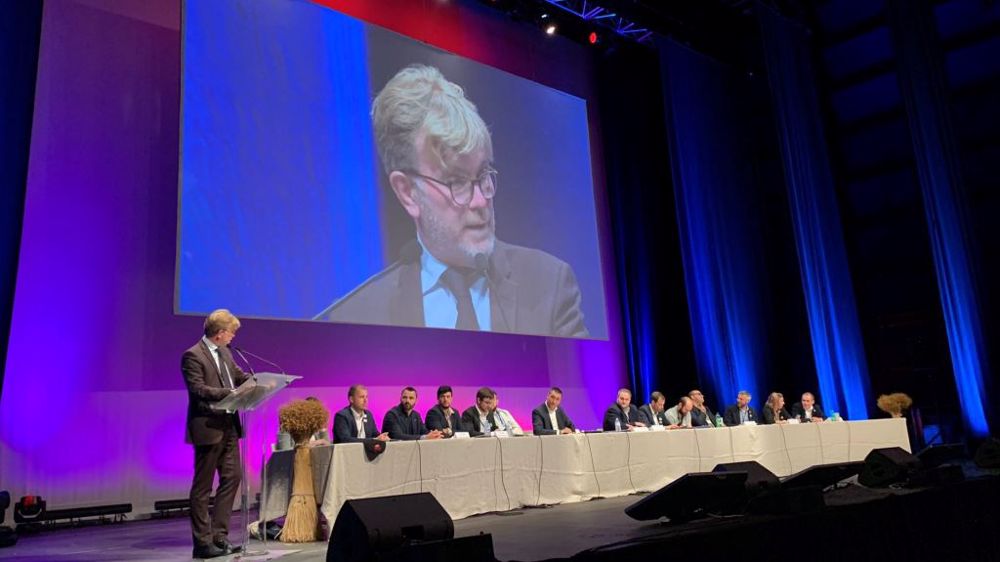 Depuis sa nomination, Marc Fesneau a rencontré les différents syndicats agricoles, notamment Jeunes agriculteurs à l'occasion de son congrès au Havre. (©Jeunes agriculteurs)