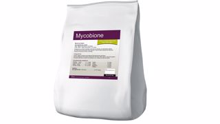 « Mycobione », le nouvel aliment complémentaire proposé par Obione à destination des troupeaux laitiers. (©Obione) « Mycobione », le nouvel aliment complémentaire proposé par Obione à destination des troupeaux laitiers. (©Obione)