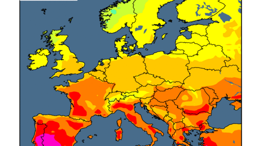 Les températures risquent de rapidement monter sur la seconde quinzaine de juillet. (©WorldAgWeather) Les températures risquent de rapidement monter sur la seconde quinzaine de juillet. (©WorldAgWeather)