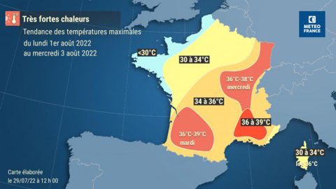 Des températures en hausse partout en France