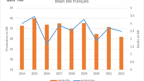 Le stock de fin de campagne est attendu à de bas niveaux.