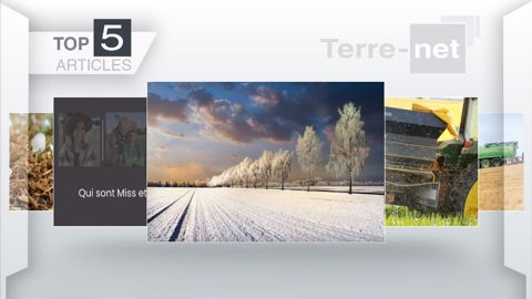 Articles les plus lus sur Terre-net cette quinzaine. (©Terre-net Média)