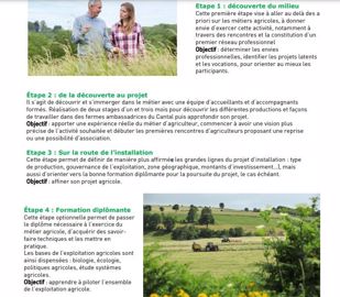 programme devenir agriculteur dans le cantal