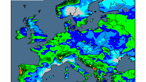 Des pluies généreuses pourraient balayer la France la semaine prochaine. (©WorldAgWeather) Des pluies généreuses pourraient balayer la France la semaine prochaine. (©WorldAgWeather)
