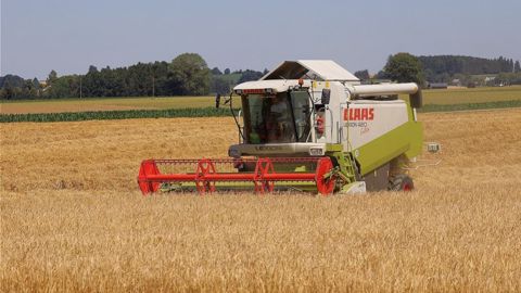 Le service statistique du ministère de l'agriculture publie ses premières estimations de production pour la moisson 2023. (©<a href="https://pixabay.com/fr/photos/moissonneuse-batteuse-r%C3%A9colter-6467099/" target="_blank">WFranz/Pixabay</a>) Le service statistique du ministère de l'agriculture publie ses premières estimations de production pour la moisson 2023. (©<a href="https://pixabay.com/fr/photos/moissonneuse-batteuse-r%C3%A9colter-6467099/" target="_blank">WFranz/Pixabay</a>)