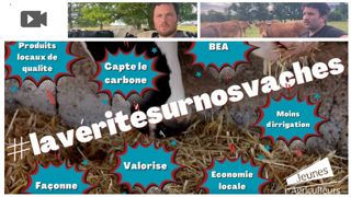 En 4 min, Cédric et Antoine espèrent convaincre le grand public des bienfaits de l'élevage.