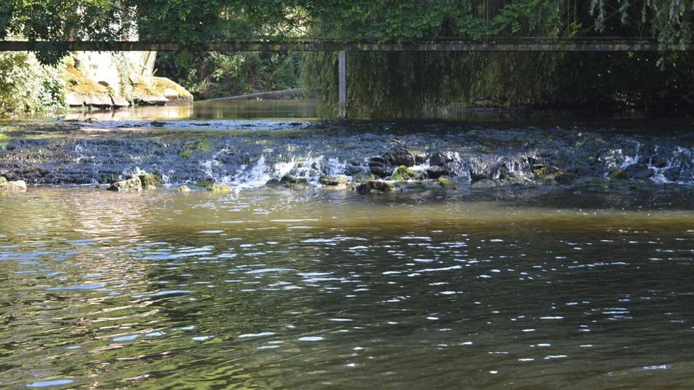 Chute d'eau dans une rivière