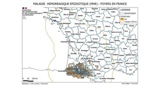 Etat des lieux de la propagation de la MHE en France au 30 novembre 2023. Etat des lieux de la propagation de la MHE en France au 30 novembre 2023.