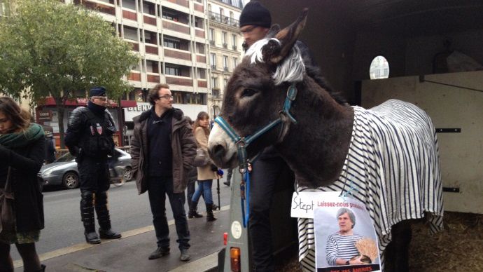 Manifestation d'agriculteurs.