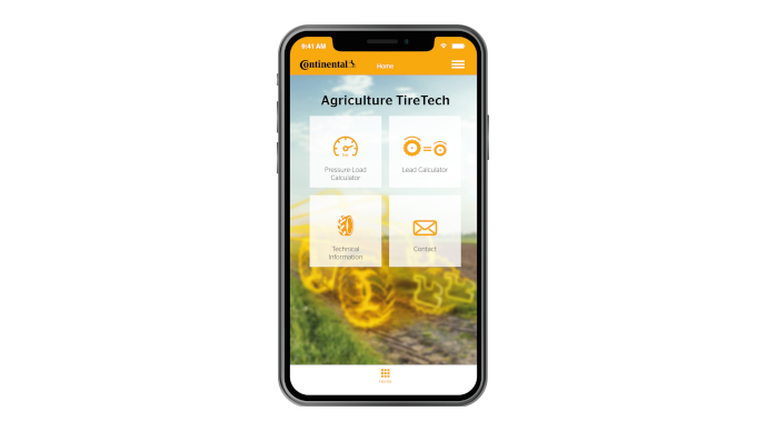 Application smartphone Agriculture TireTech