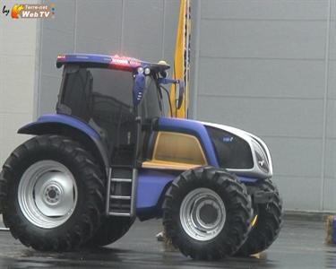 Tracteur à hydrogène NH2 de New Holland. (© Terre-net Média)