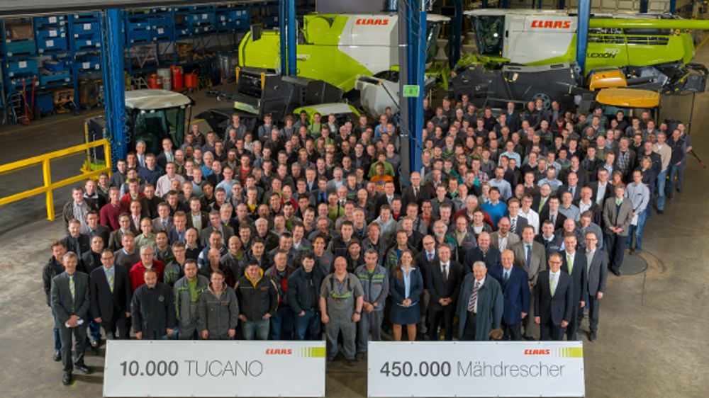 La 450 000e moissonneuse-batteuse Claas mise en container La 450 000e moissonneuse-batteuse Claas mise en container