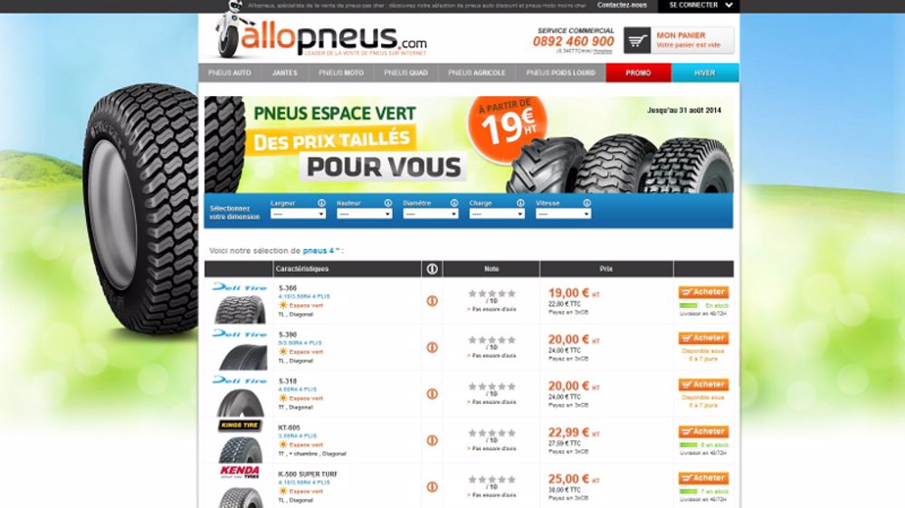 Allopneus en espaces verts Allopneus en espaces verts