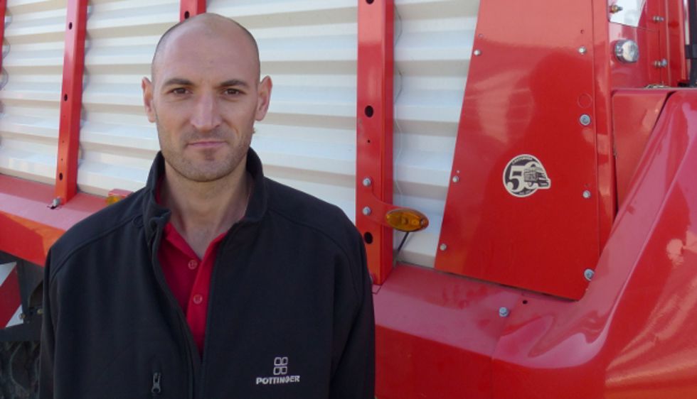 Antony Lepeltier, responsable remorques autochargeuses