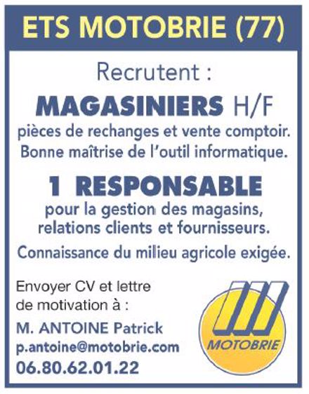 Magasiniers et responsable gestion Magasiniers et responsable gestion