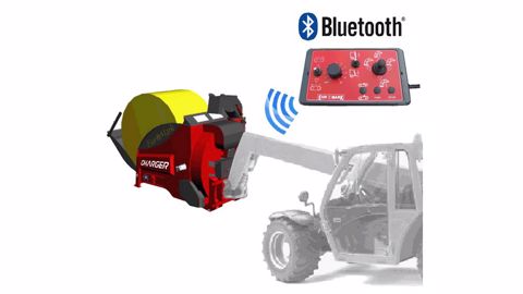 La pailleuse d'Euromark pilotée en Bluetooth La pailleuse d'Euromark pilotée en Bluetooth