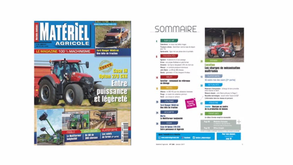Matériel Agricole n°228 est paru ! Matériel Agricole n°228 est paru !