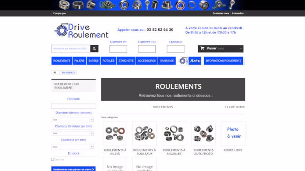 Un site de vente pour les roulements Un site de vente pour les roulements