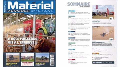 Matériel Agricole n°247 dans votre boîte aux lettres ou en kiosque ! Matériel Agricole n°247 dans votre boîte aux lettres ou en kiosque !