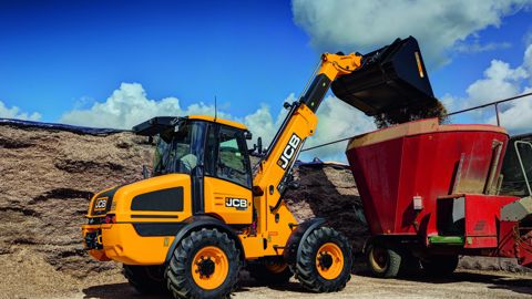Les chargeuses JCB avec une cinématique de dromadaire Les chargeuses JCB avec une cinématique de dromadaire