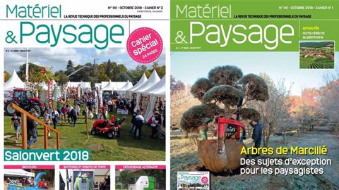 Deux numéros pour un "spécial Salonvert dans Matériel et Paysage Deux numéros pour un "spécial Salonvert dans Matériel et Paysage