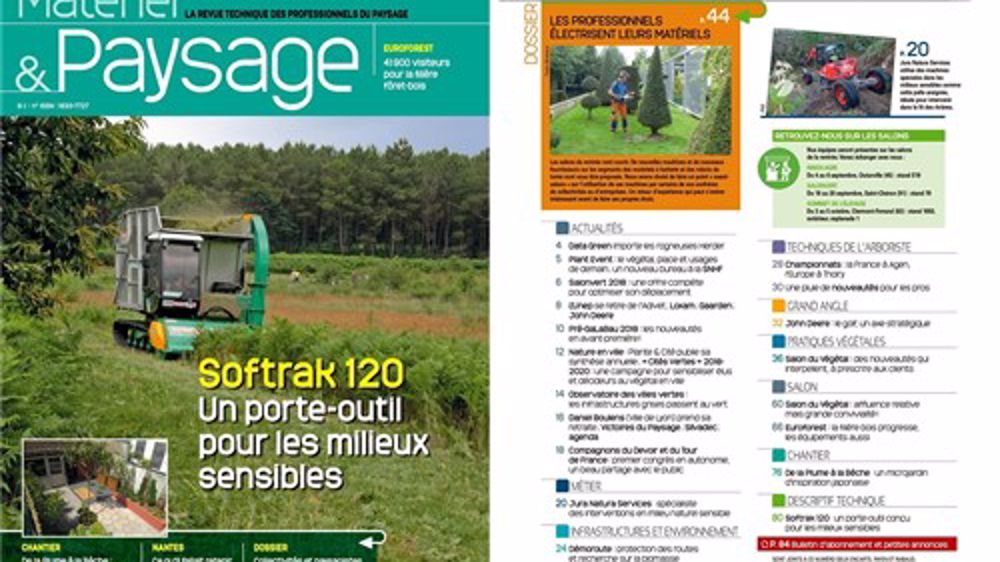 Ce mois-ci dans notre magazine Matériel & Paysage Ce mois-ci dans notre magazine Matériel & Paysage