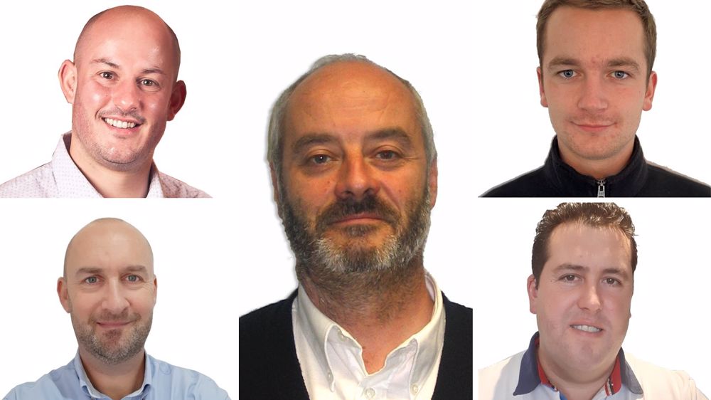 De gauche à droite et de haut en bas : Jérome Le Fébvrier, Hubert Letertre, Charles Moreau, Arnaud Seitz et Sébastien Crepel. De gauche à droite et de haut en bas : Jérome Le Fébvrier, Hubert Letertre, Charles Moreau, Arnaud Seitz et Sébastien Crepel.