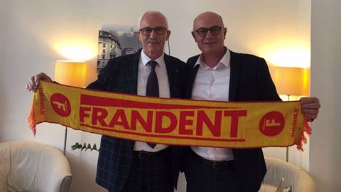 Ezio Bruno, à gauche, et Julien Burel, président du groupe Burel. Ezio Bruno, à gauche, et Julien Burel, président du groupe Burel.