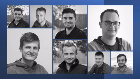 de gauche à droite et de haut en bas, Maxime Lajaudie, Corentin Mahieu, Jérémy Debray, Yoann Gautier, Kilian Brossault, Guillaume Frot et Sébastien Goarnisson. de gauche à droite et de haut en bas, Maxime Lajaudie, Corentin Mahieu, Jérémy Debray, Yoann Gautier, Kilian Brossault, Guillaume Frot et Sébastien Goarnisson.