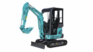 La mini-pelle SK17SR de 1,7 tonne.