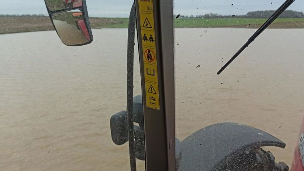Les champs sous l’eau