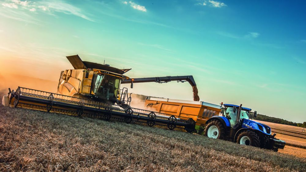 Un analyseur sur la moissonneuse-batteuse